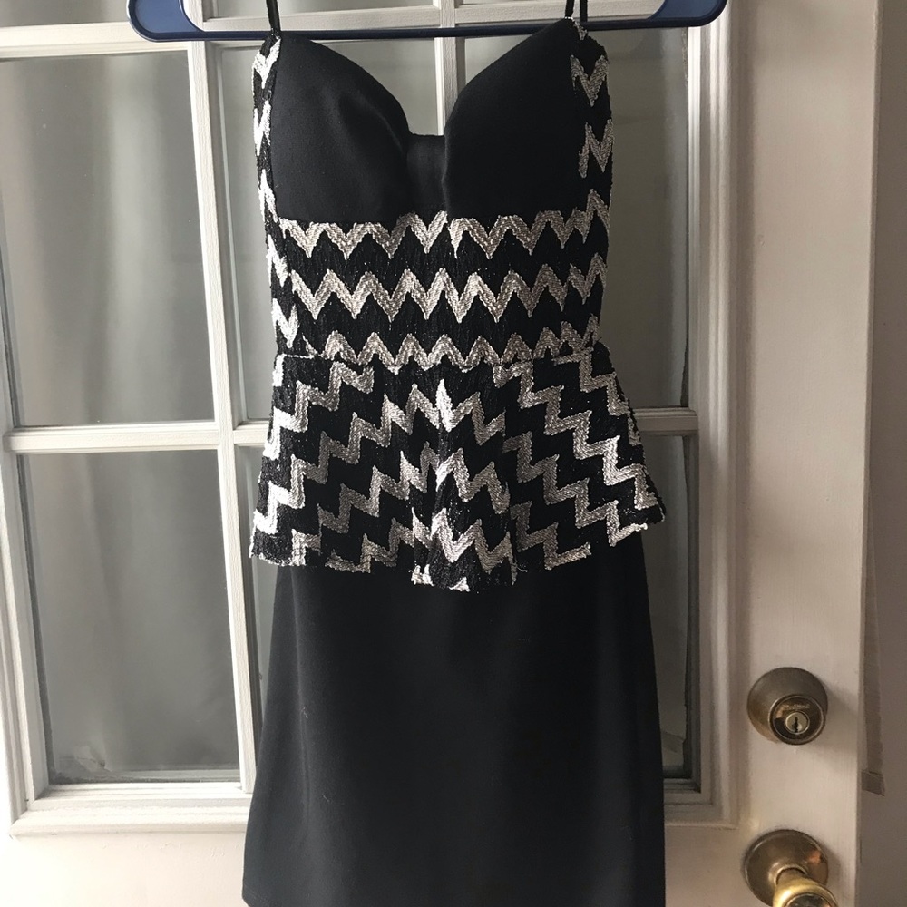 Black Strapless dress